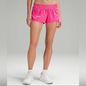 Pink Lululemon Hotty Toddy Shorts